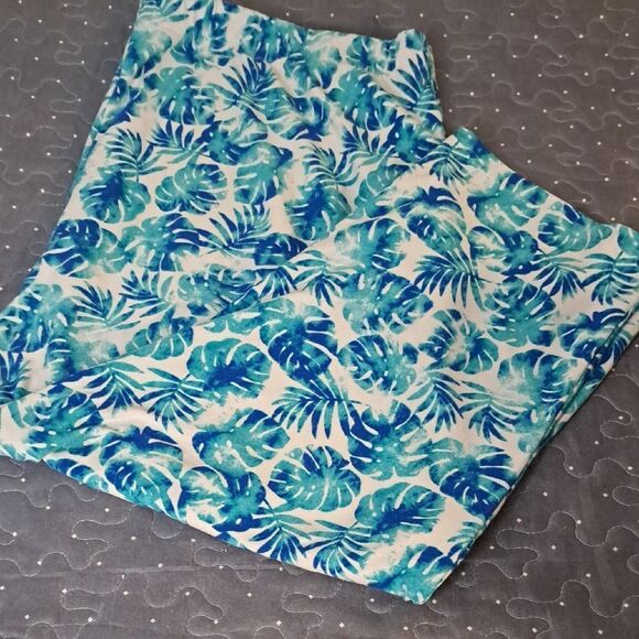 Terra & Sky Tropical Leaf Print Lounge pajama pants size 3X - Picture 1 of 5